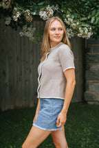Elena Knit Cardigan Top