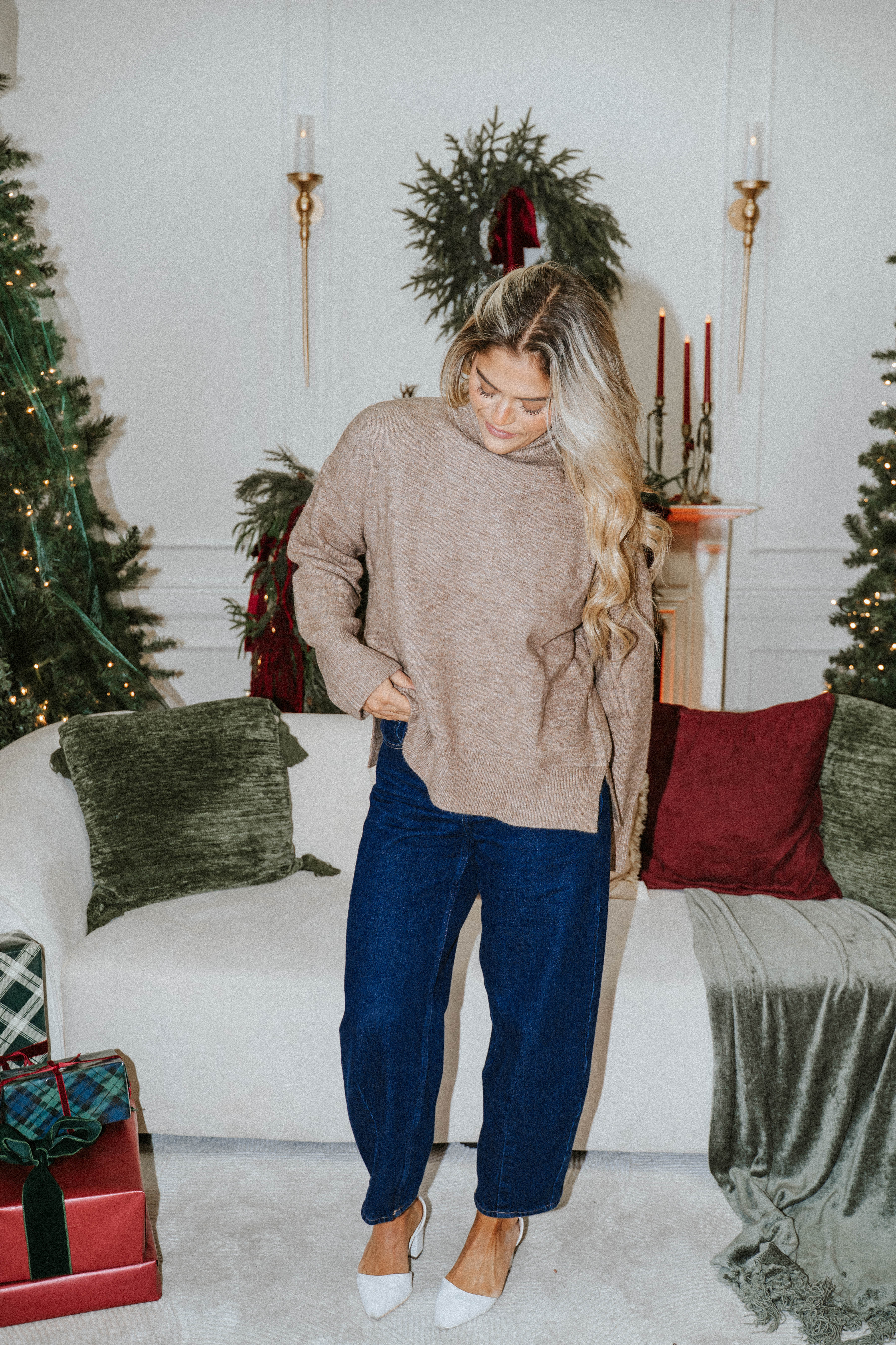 Mocha Luxe Turtleneck Sweater