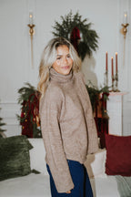 Mocha Luxe Turtleneck Sweater