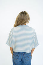 Sunday Shoreline Top- Sky Blue