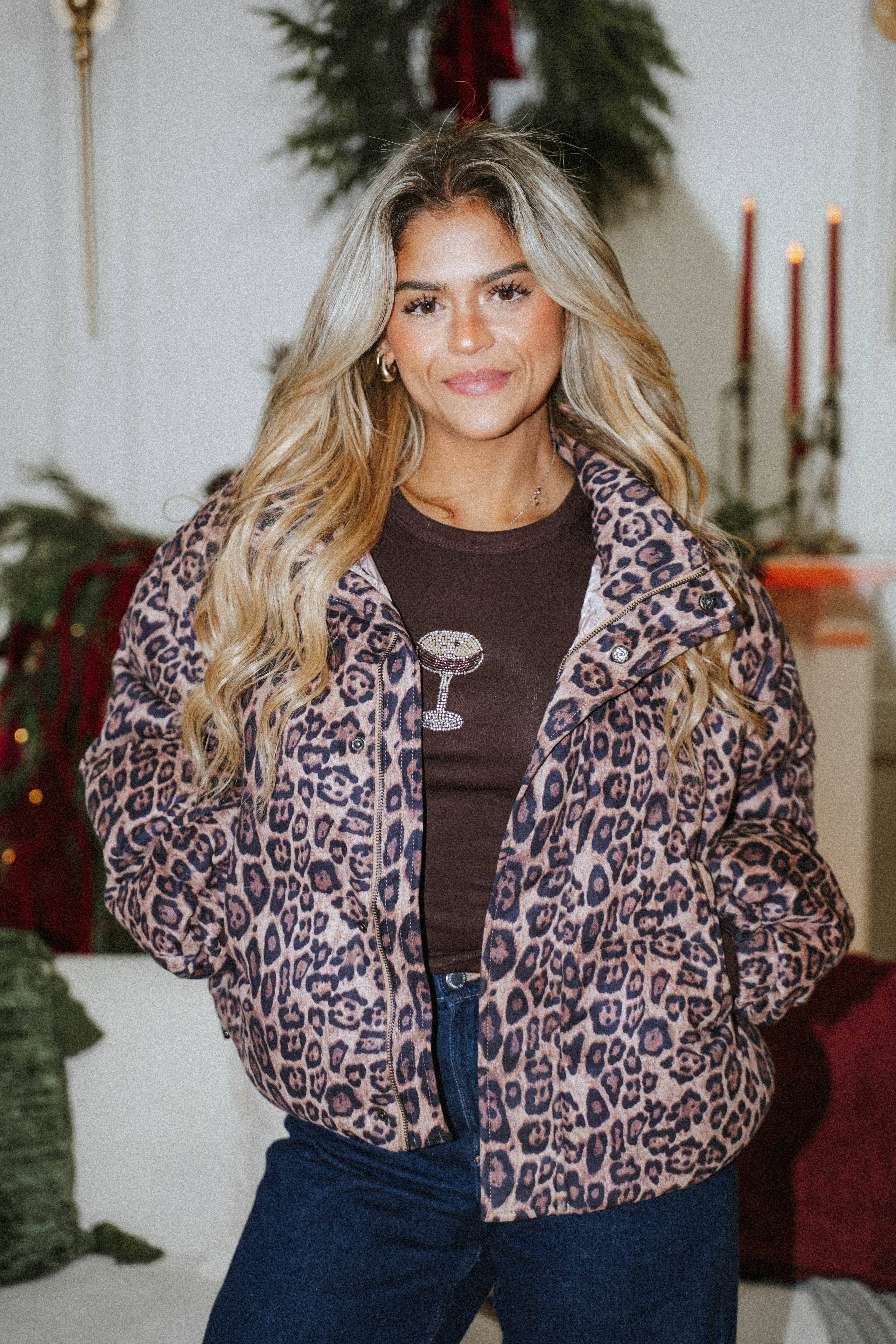 Wild Luxe Leopard Puffer