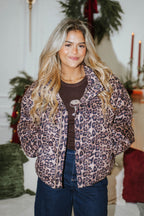 Wild Luxe Leopard Puffer