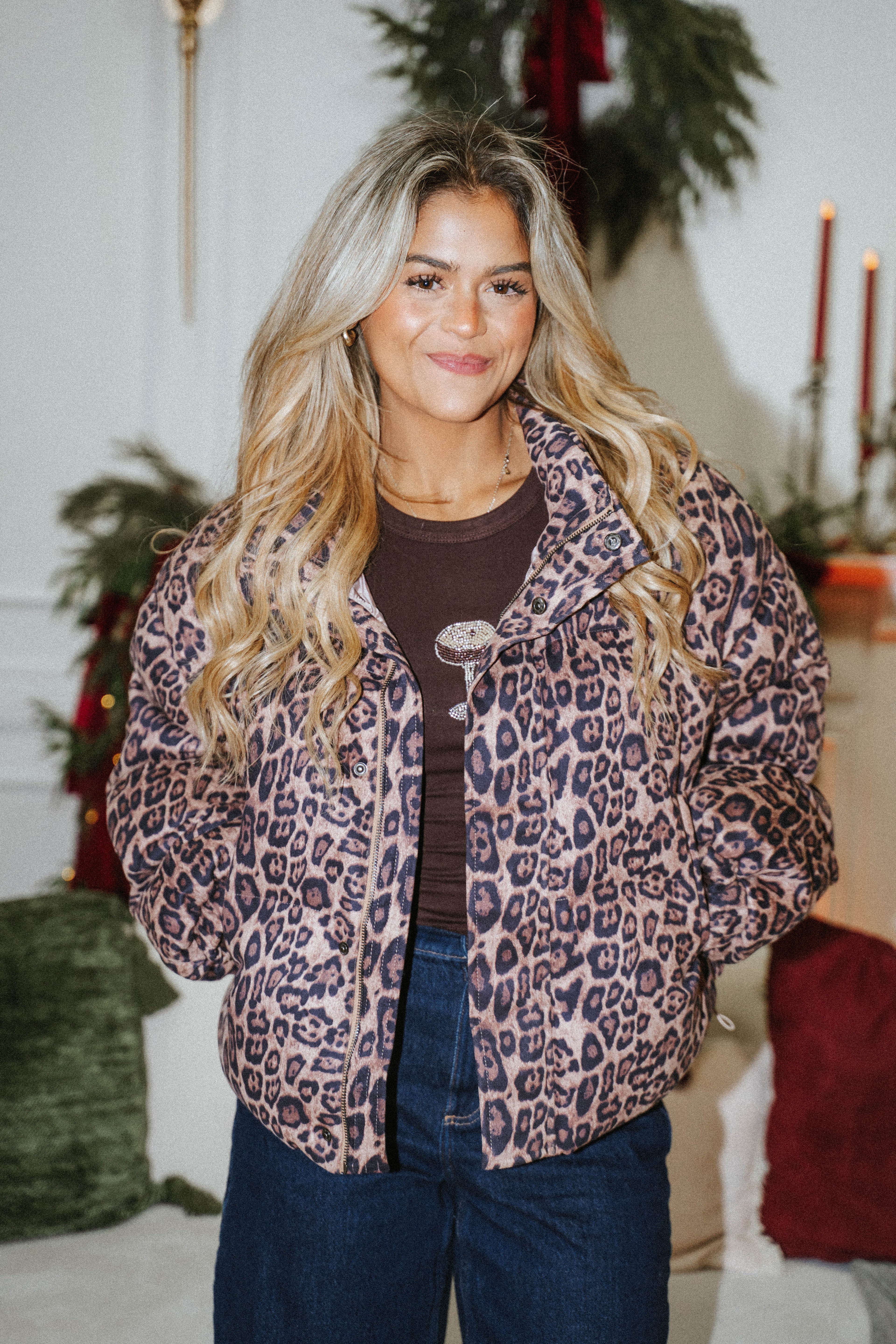 Wild Luxe Leopard Puffer