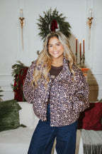 Wild Luxe Leopard Puffer