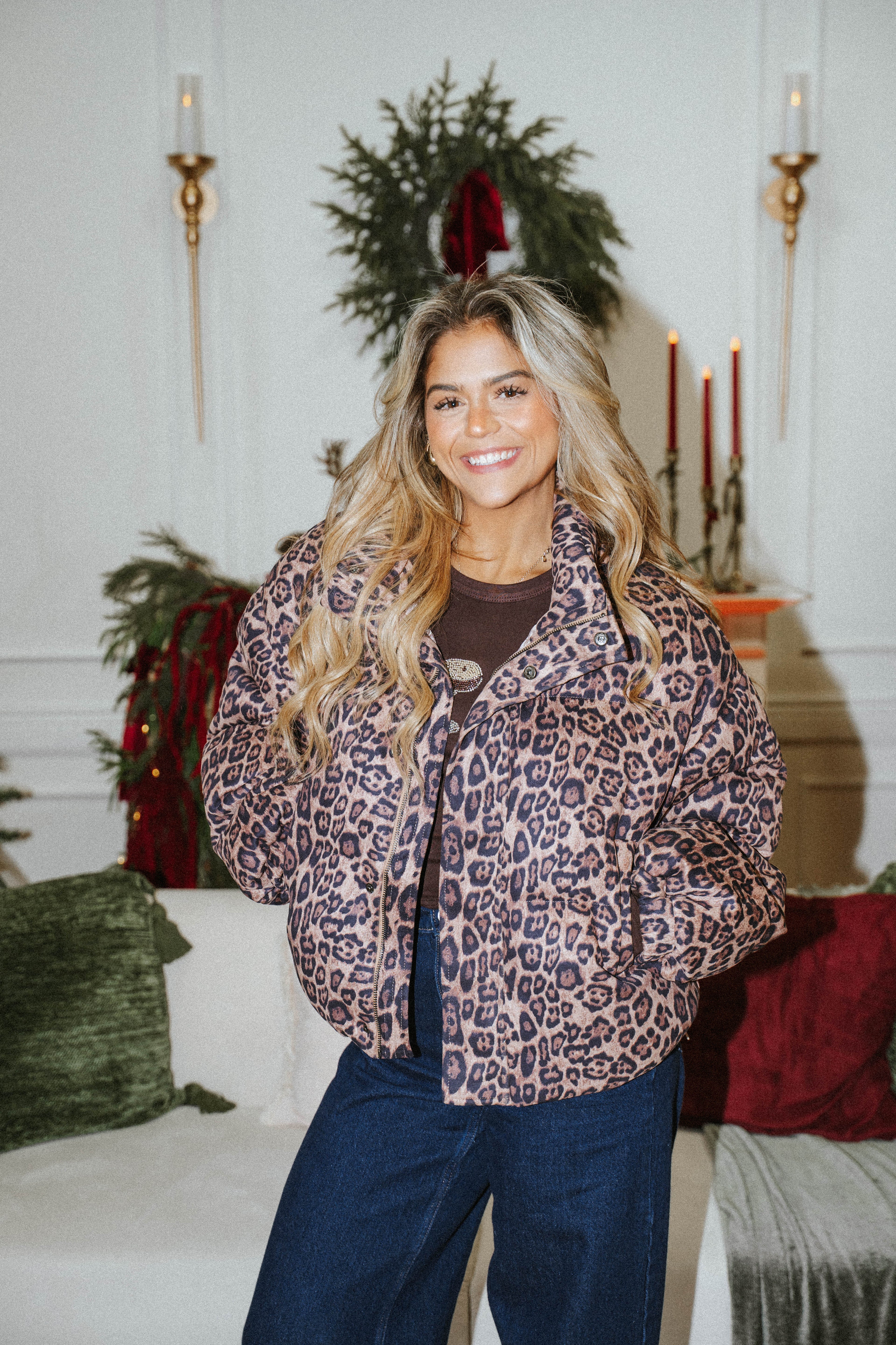 Wild Luxe Leopard Puffer