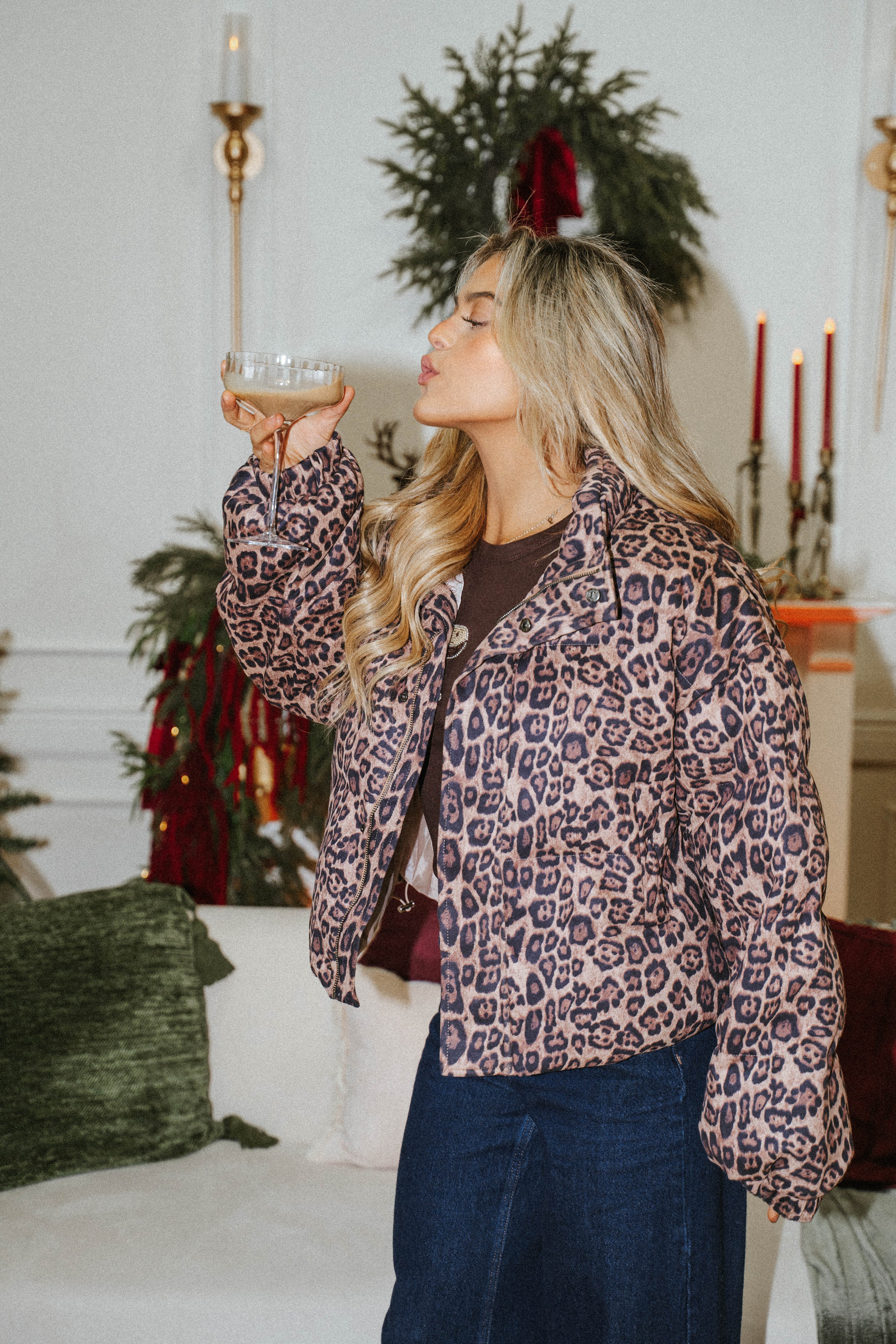 Wild Luxe Leopard Puffer