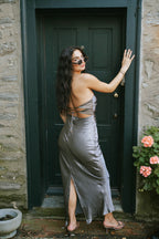 Marlowe Strapless Dress- Stone