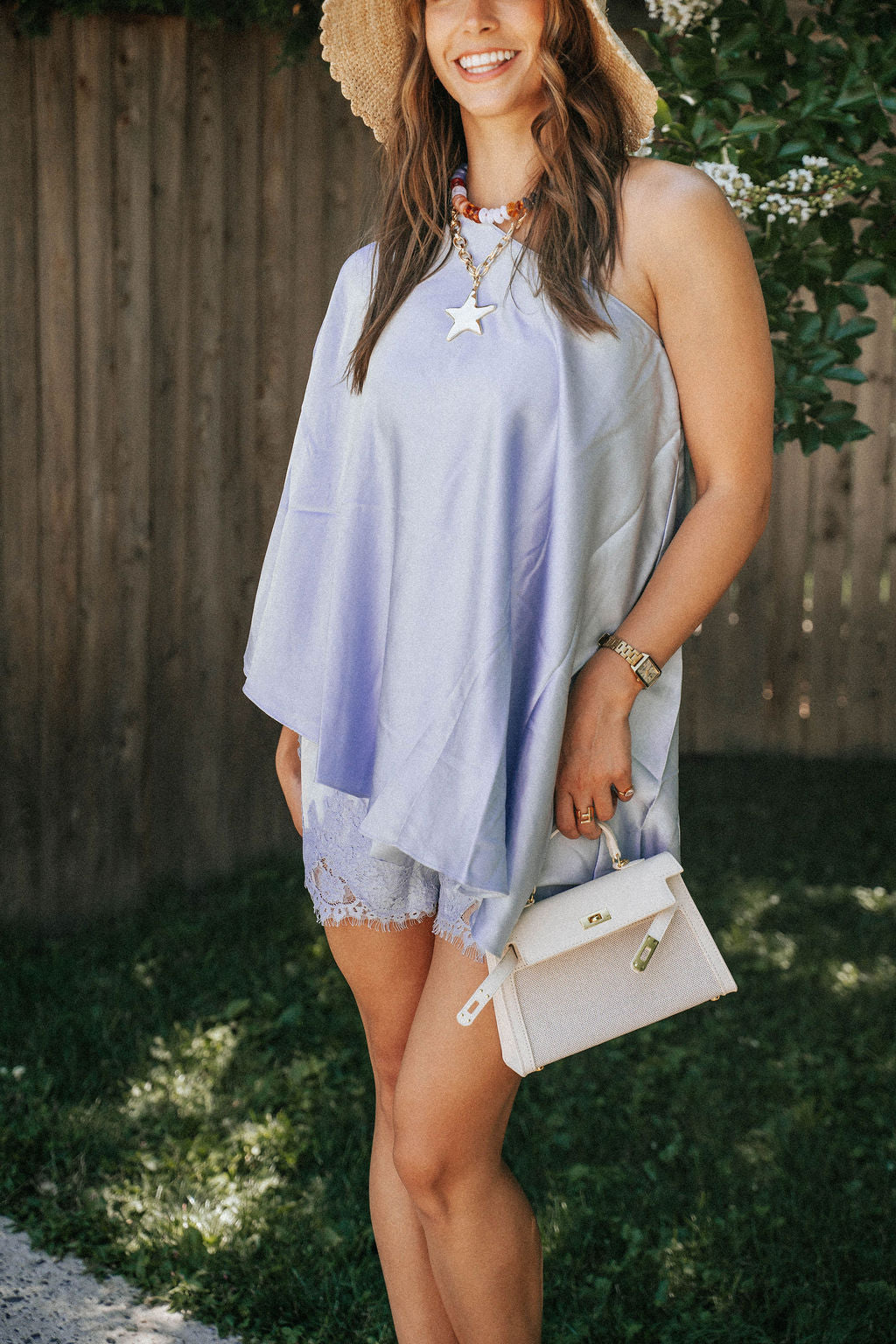 East Coast Breeze One-Shoulder Top