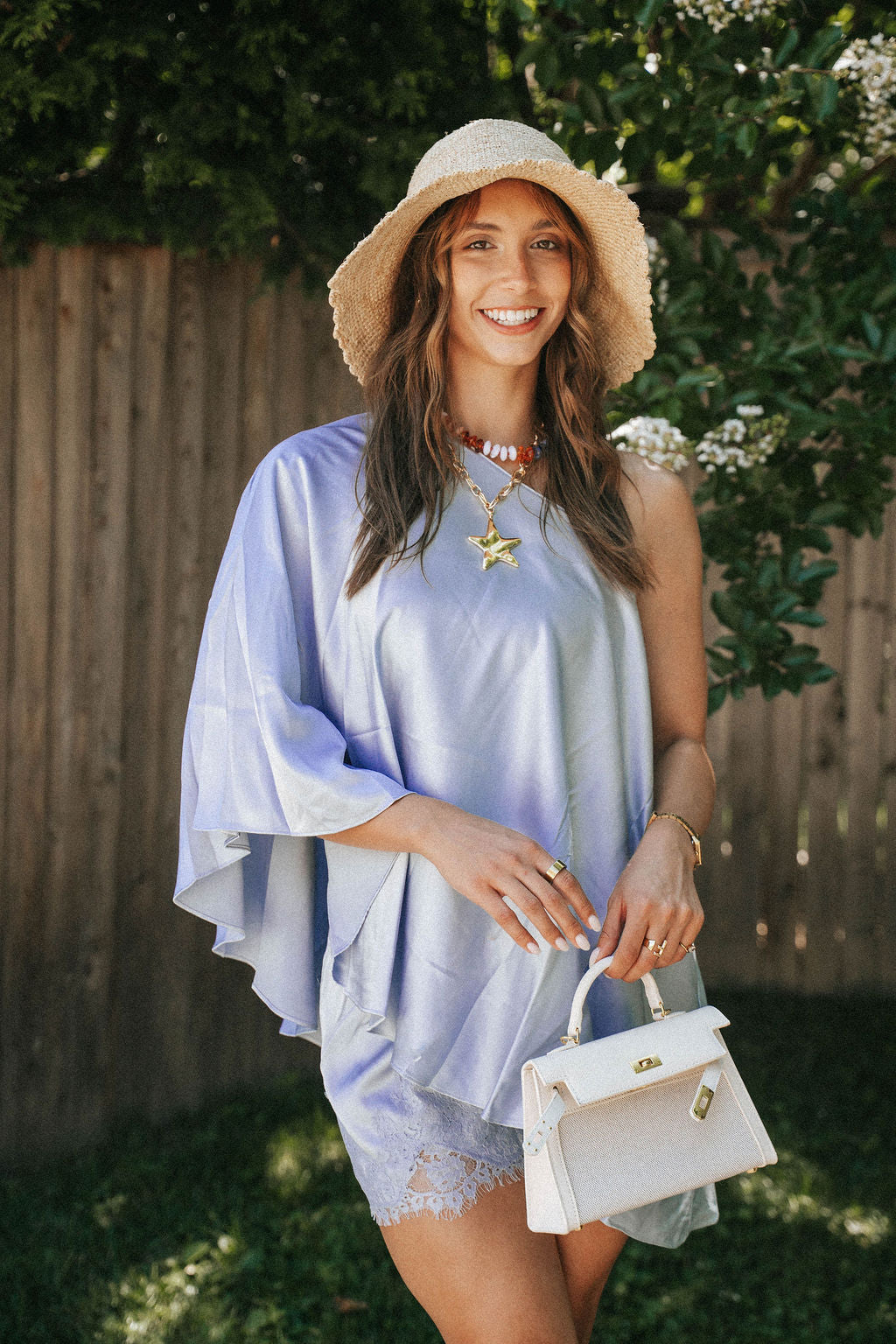 East Coast Breeze One-Shoulder Top