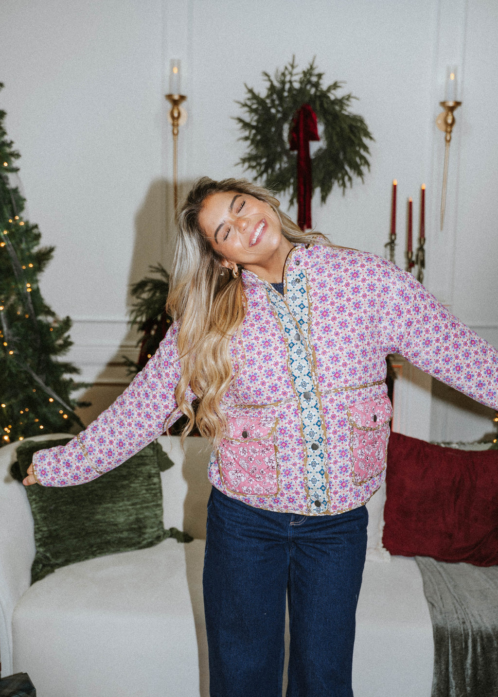 Meadow Bloom Quilted Jacket