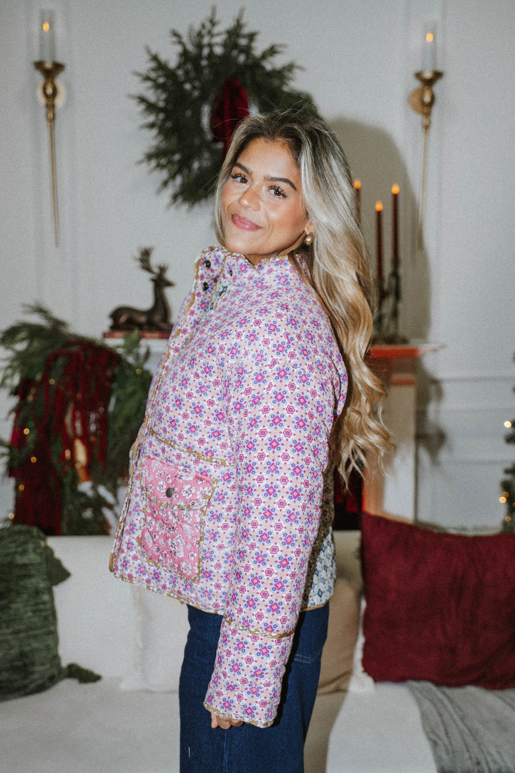 Meadow Bloom Quilted Jacket