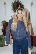 Bluebell Heart Knit Cardigan