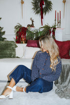 Bluebell Heart Knit Cardigan