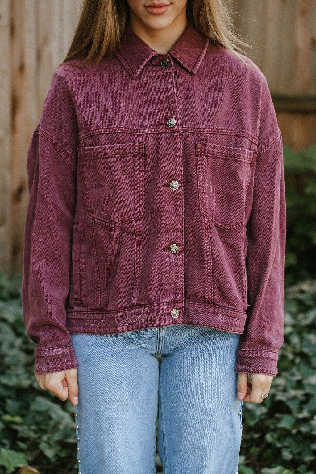 Cherry Denim Jacket