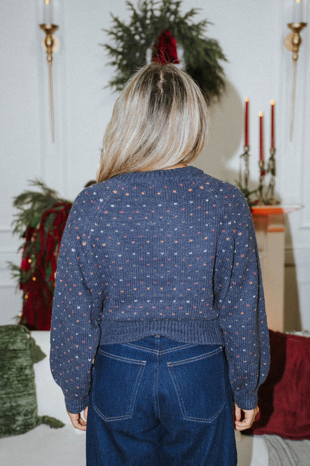 Bluebell Heart Knit Cardigan