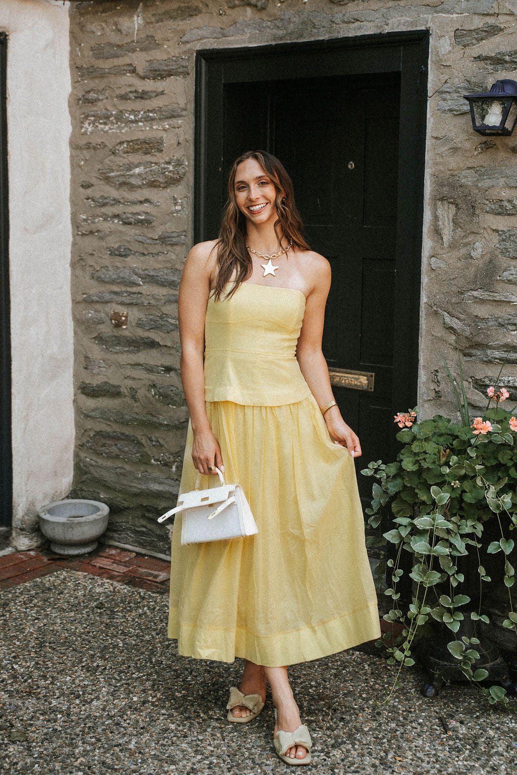 Weekend Social Midi Dress- Butter Yellow