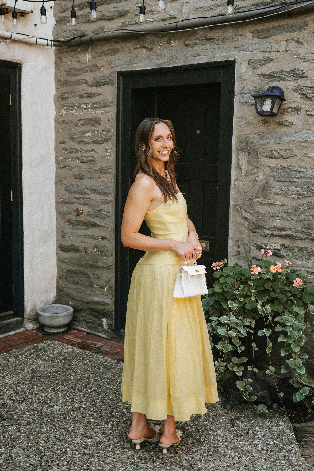 Weekend Social Midi Dress- Butter Yellow