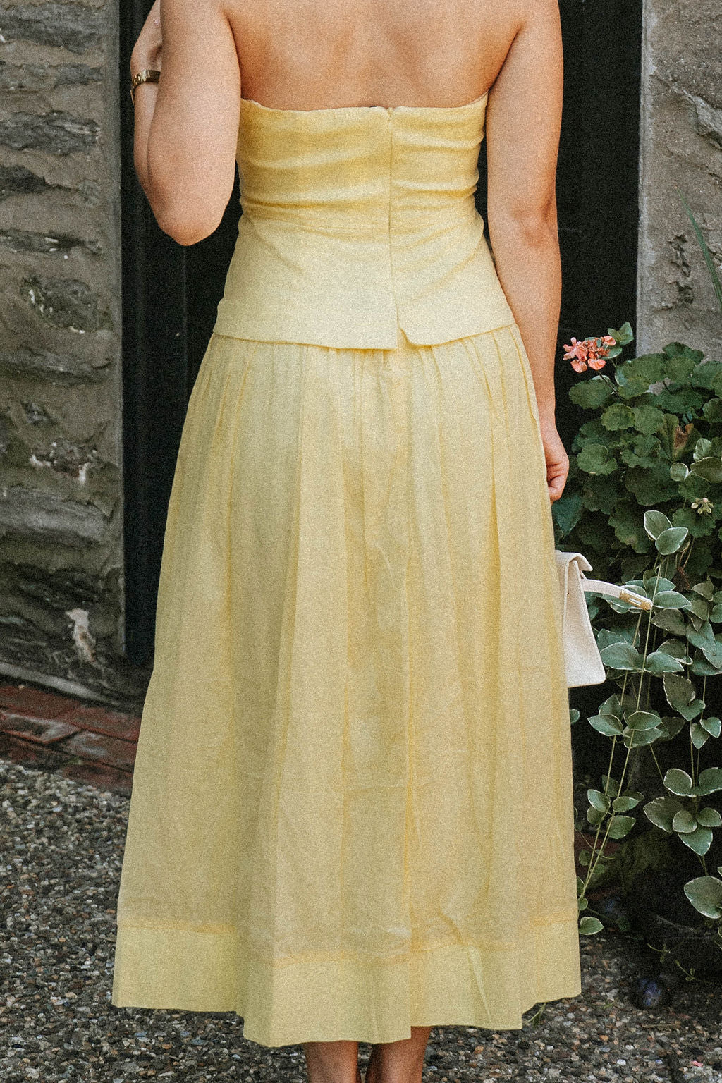 Weekend Social Midi Dress- Butter Yellow