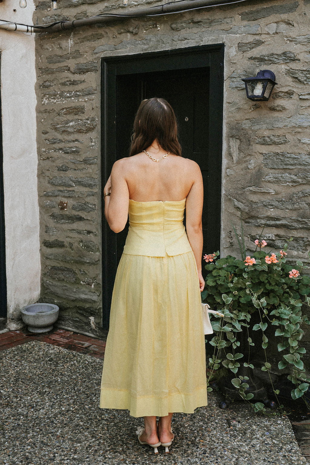 Weekend Social Midi Dress- Butter Yellow