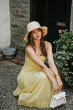 Weekend Social Midi Dress- Butter Yellow