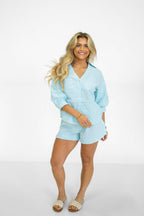 Aqua Coast Stripe Set