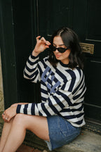USA Stripe Knit Sweater