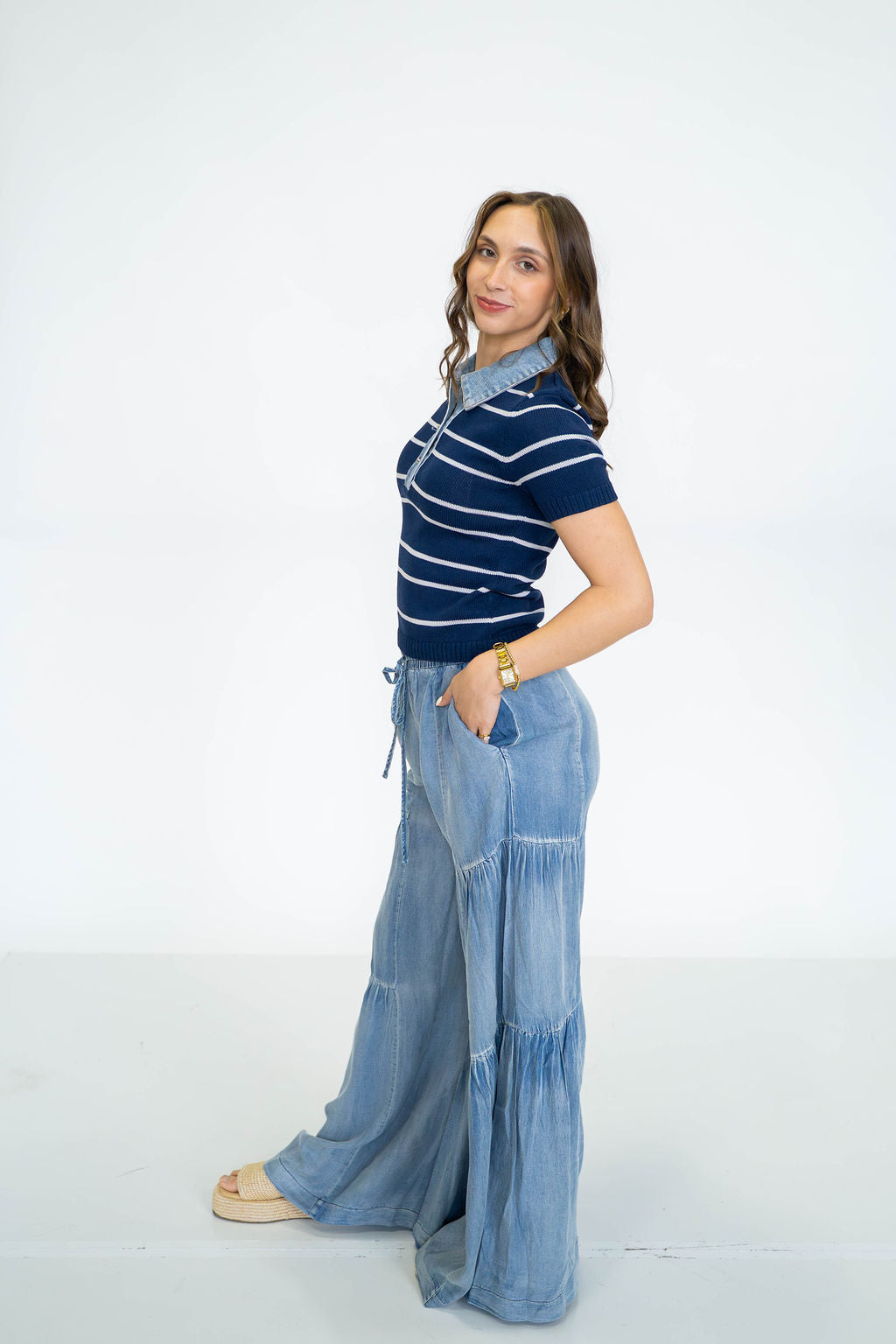 Stone Harbor Knit Top-Navy