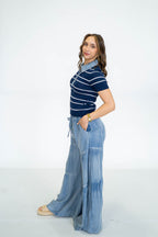 Stone Harbor Knit Top-Navy