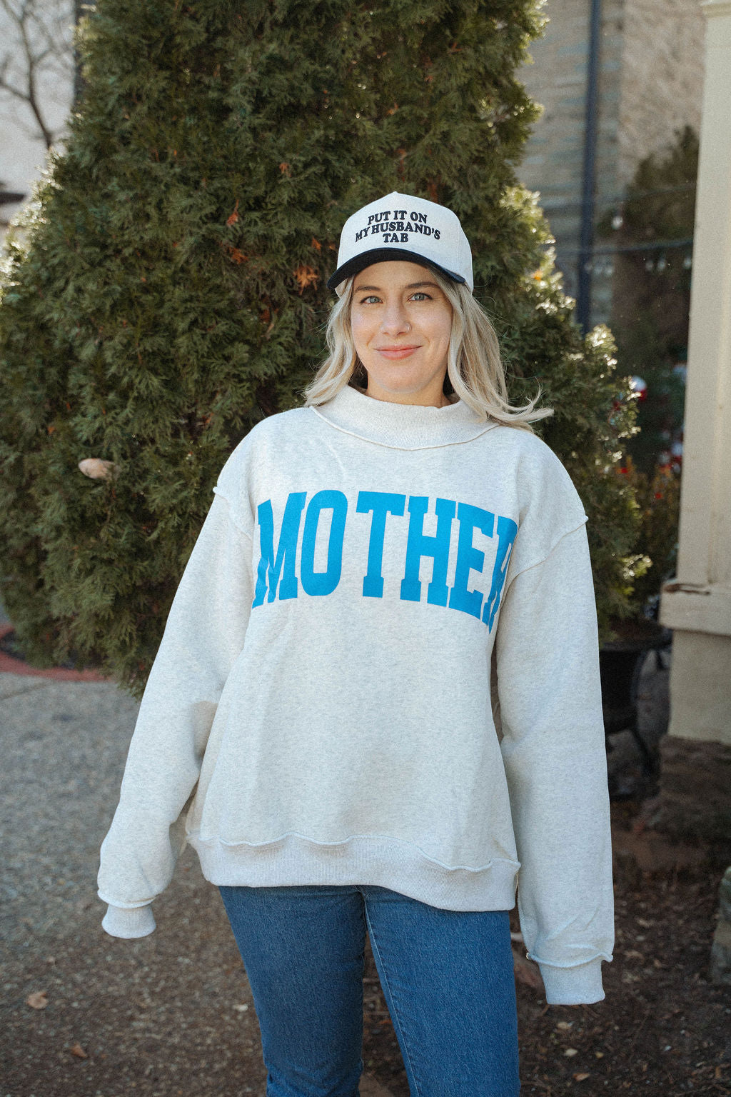 Mother/ Cool Mom Reversible Mockneck