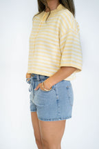 Sunday Shoreline Top – Butter Yellow