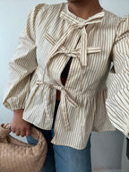 Auburn Front Tie Blouse