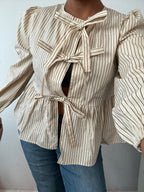 Auburn Front Tie Blouse