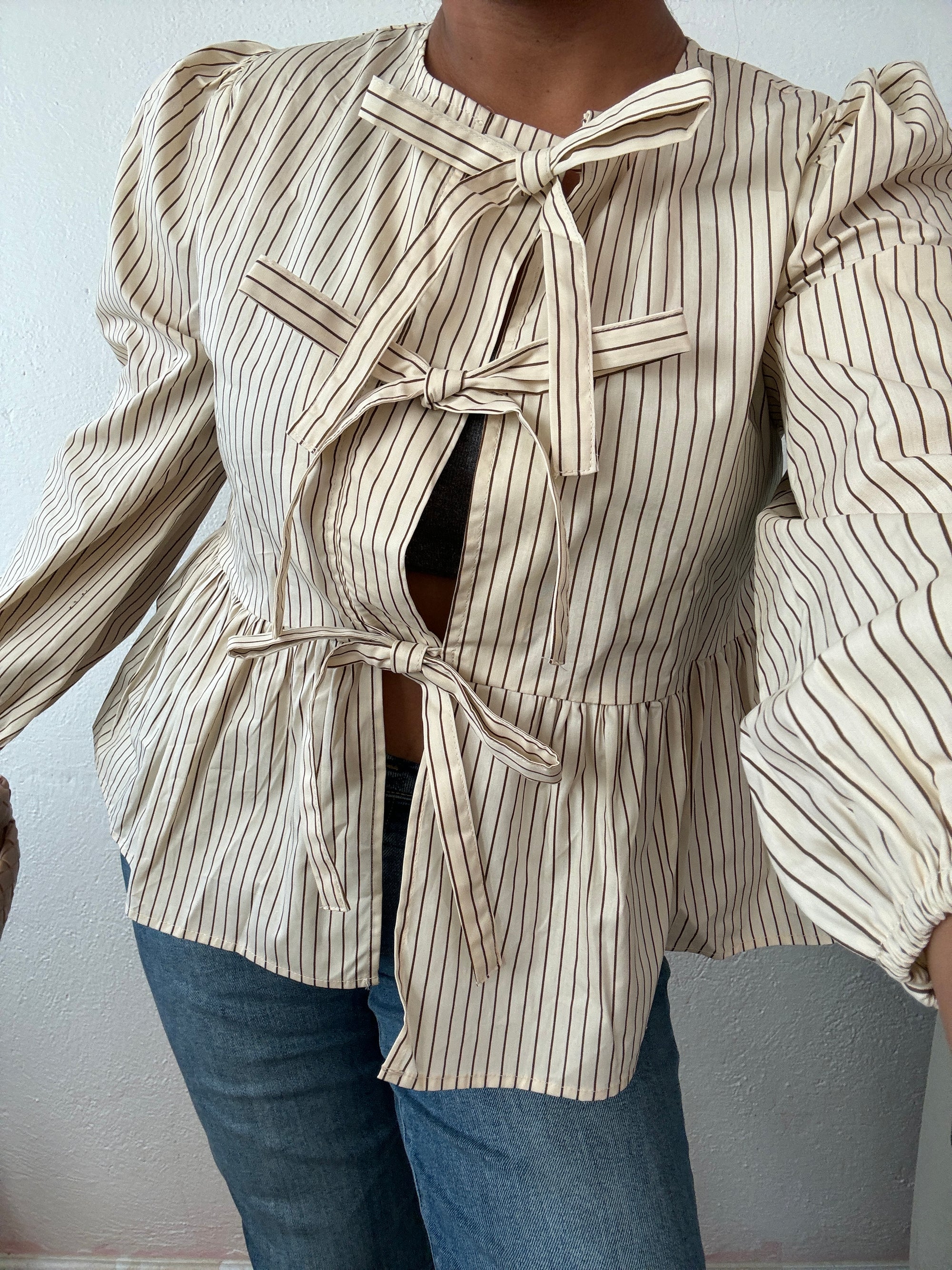 Auburn Front Tie Blouse