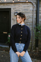 Rowan Knit Cardigan – Navy