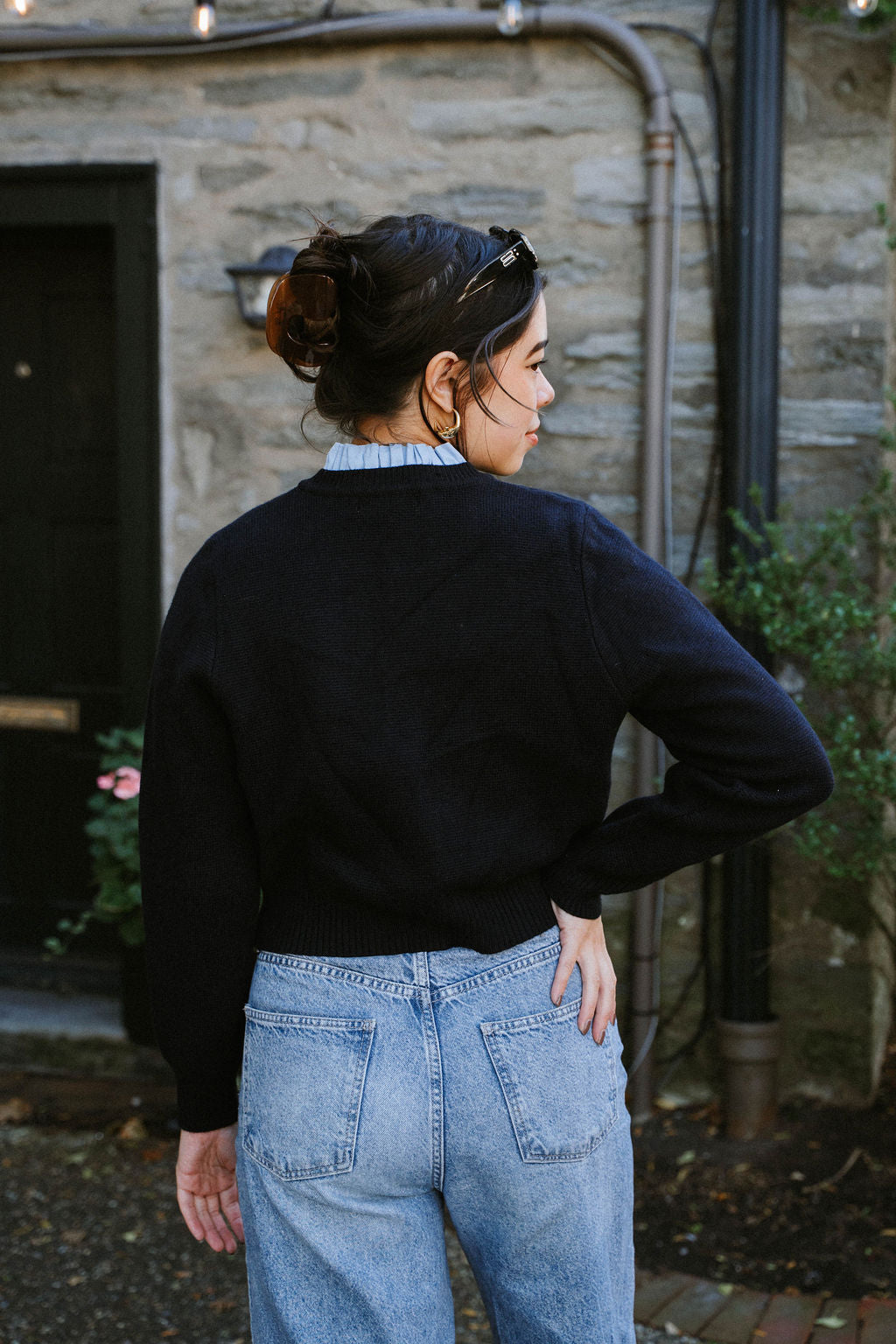 Rowan Knit Cardigan – Navy