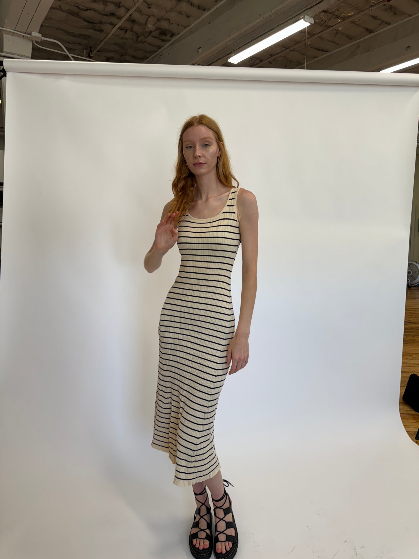 Maya Striped Maxi Dress