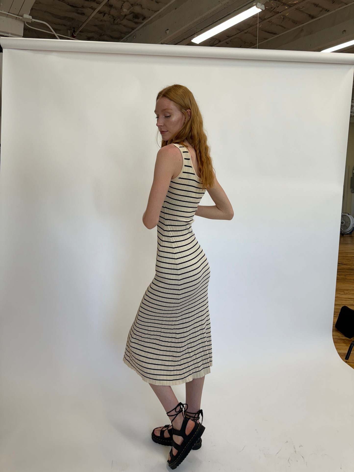 Maya Striped Maxi Dress