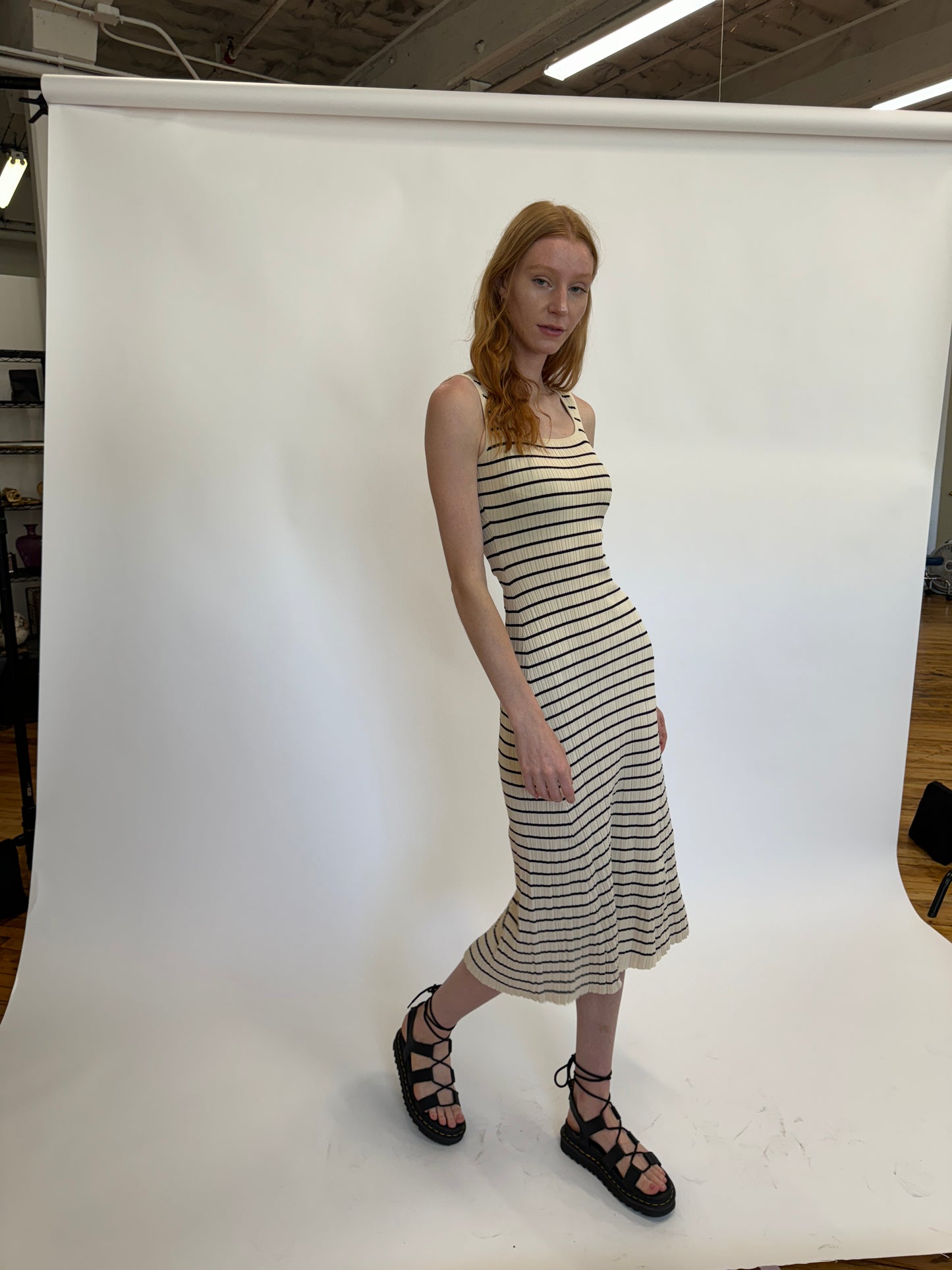 Maya Striped Maxi Dress