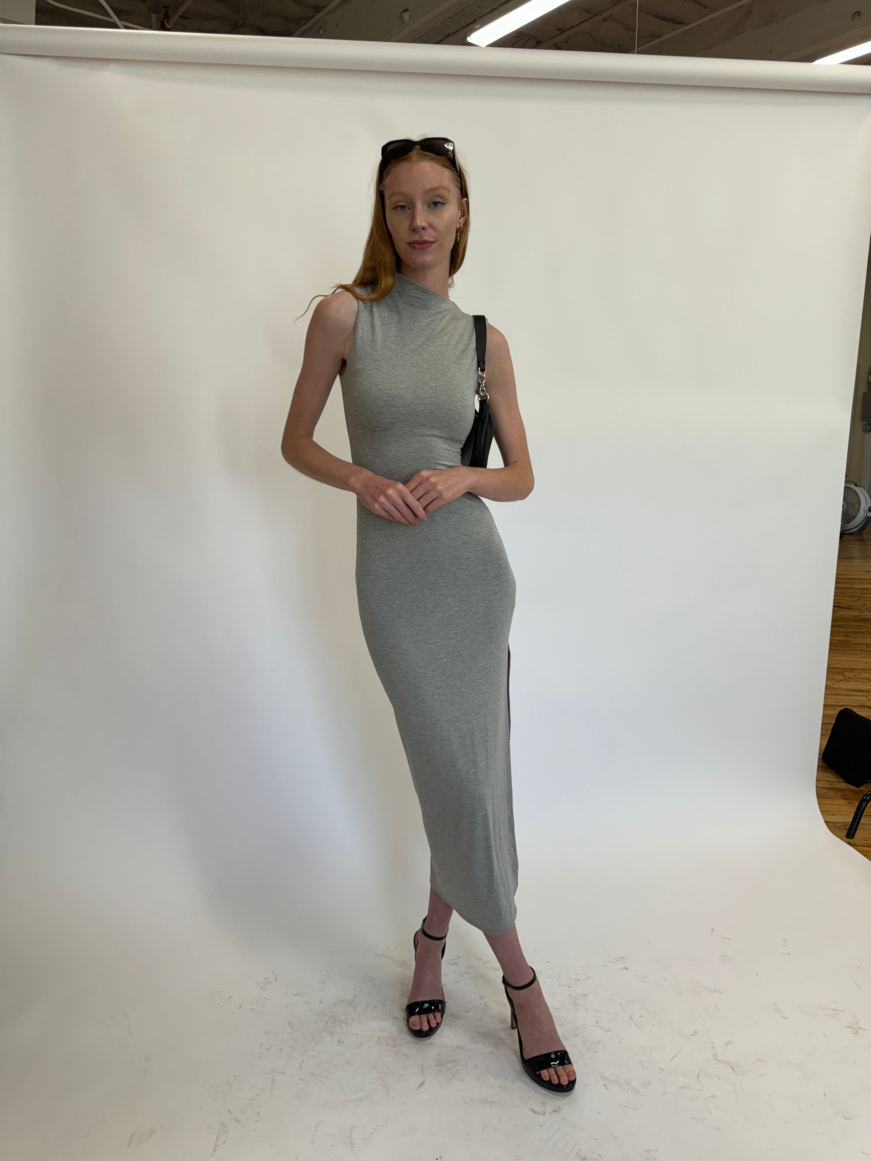 coast grey dress Grey Blue Coast Frill Sleeve Lace Flute Hem Dress