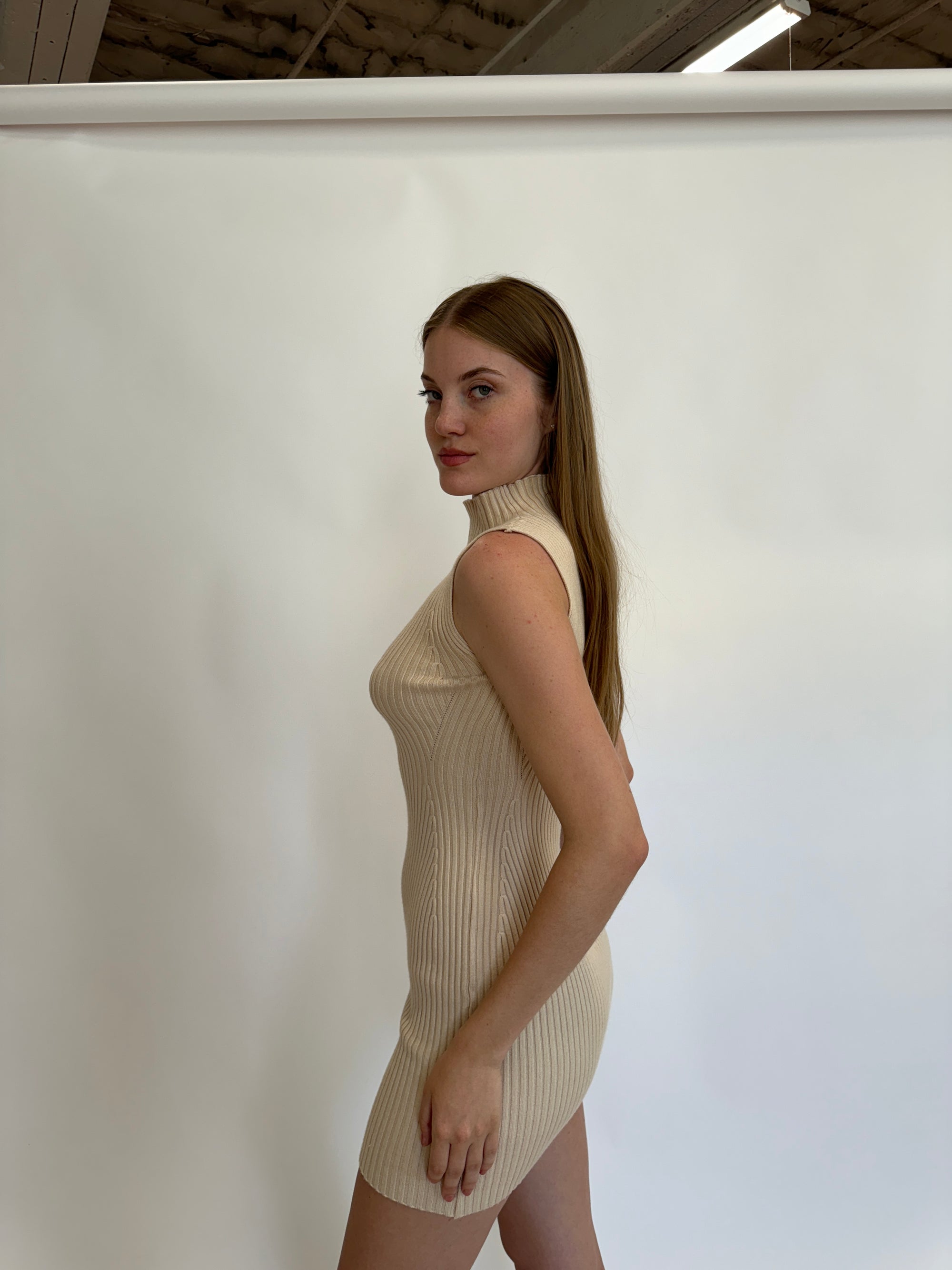 Oatmeal Rib Dress