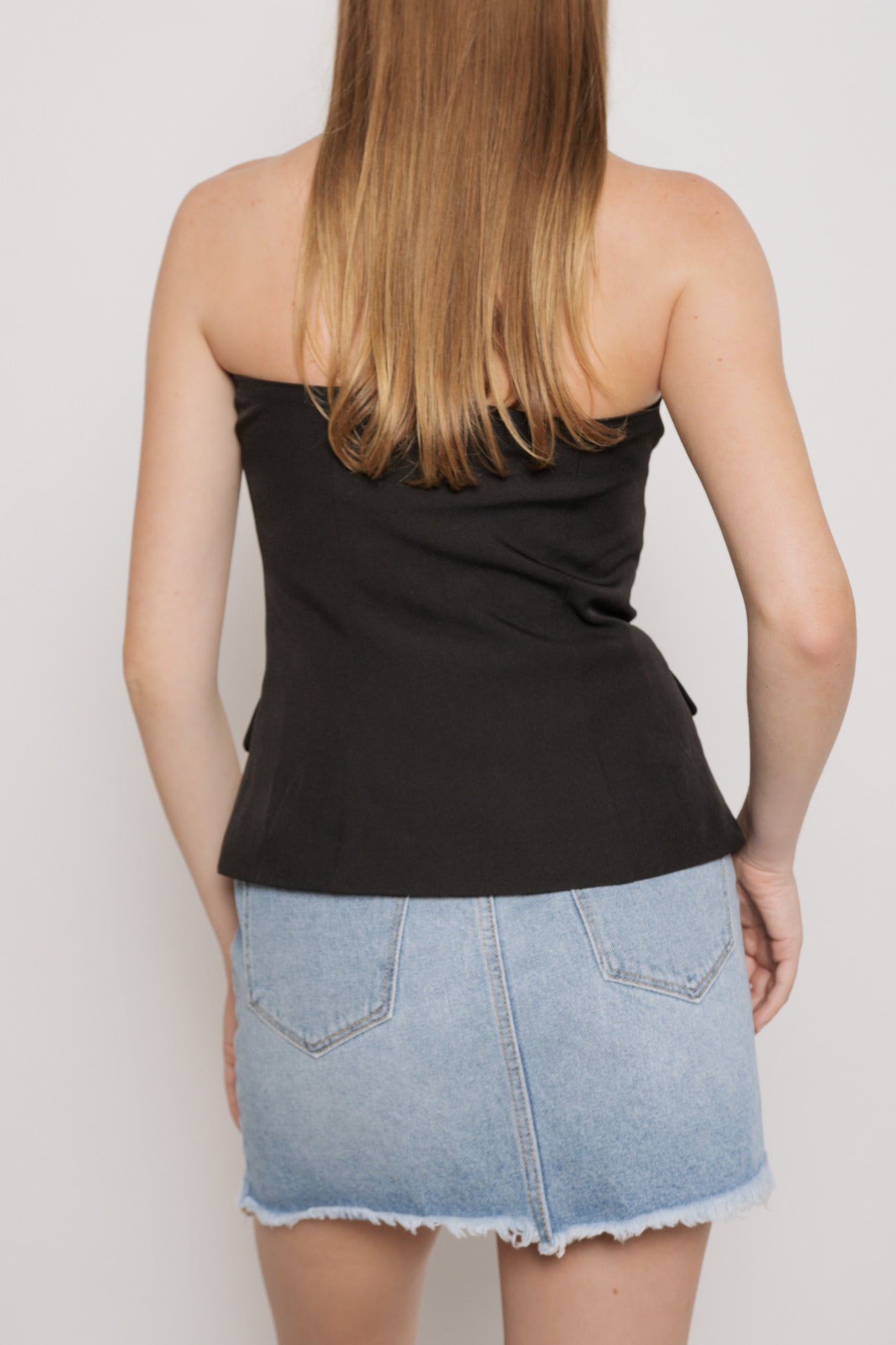 She's Affluent Strapless Suit Top