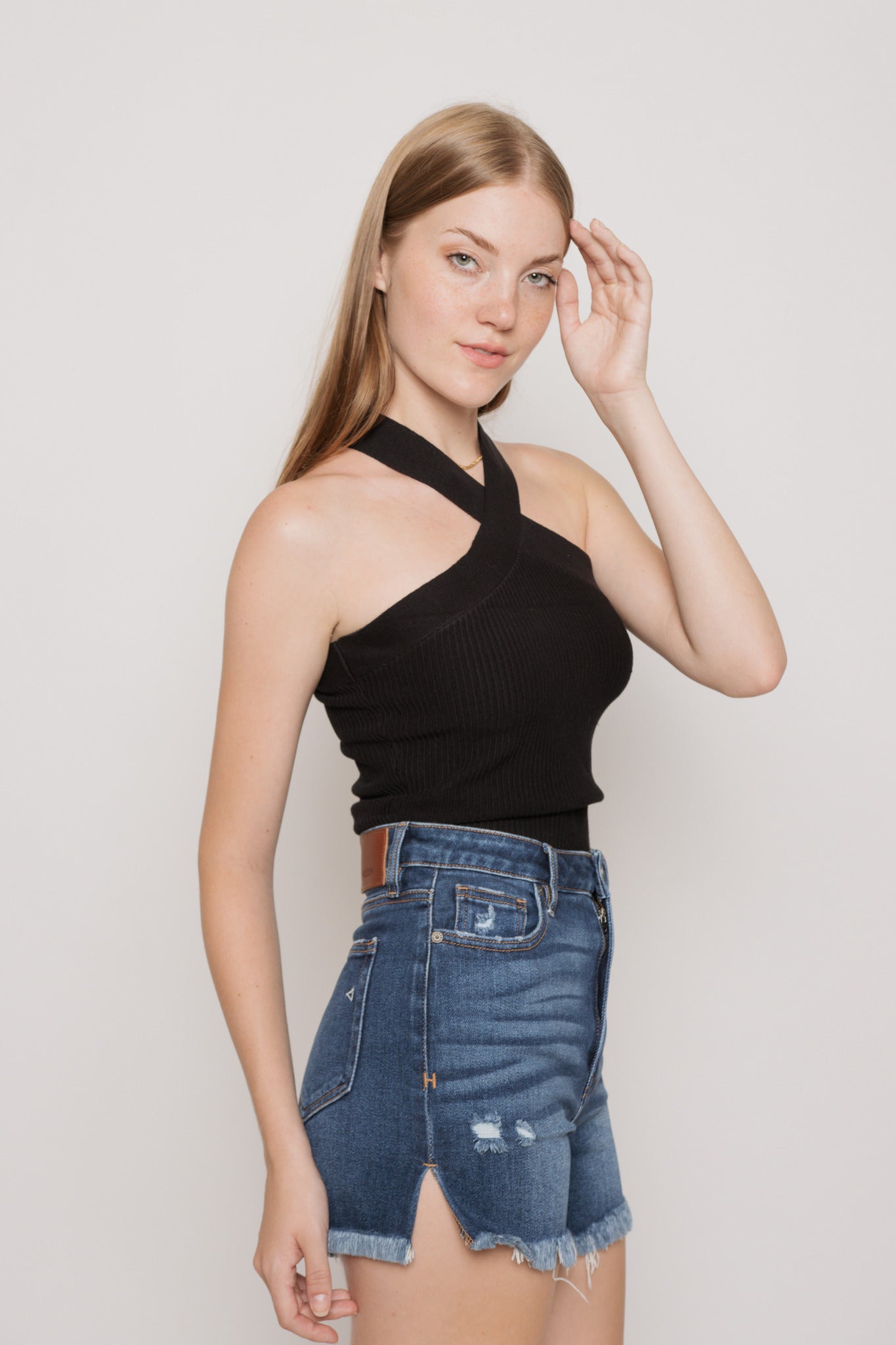 Mae Medium Wash Hidden Denim Short
