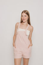 Light Strawberry Cotton Romper