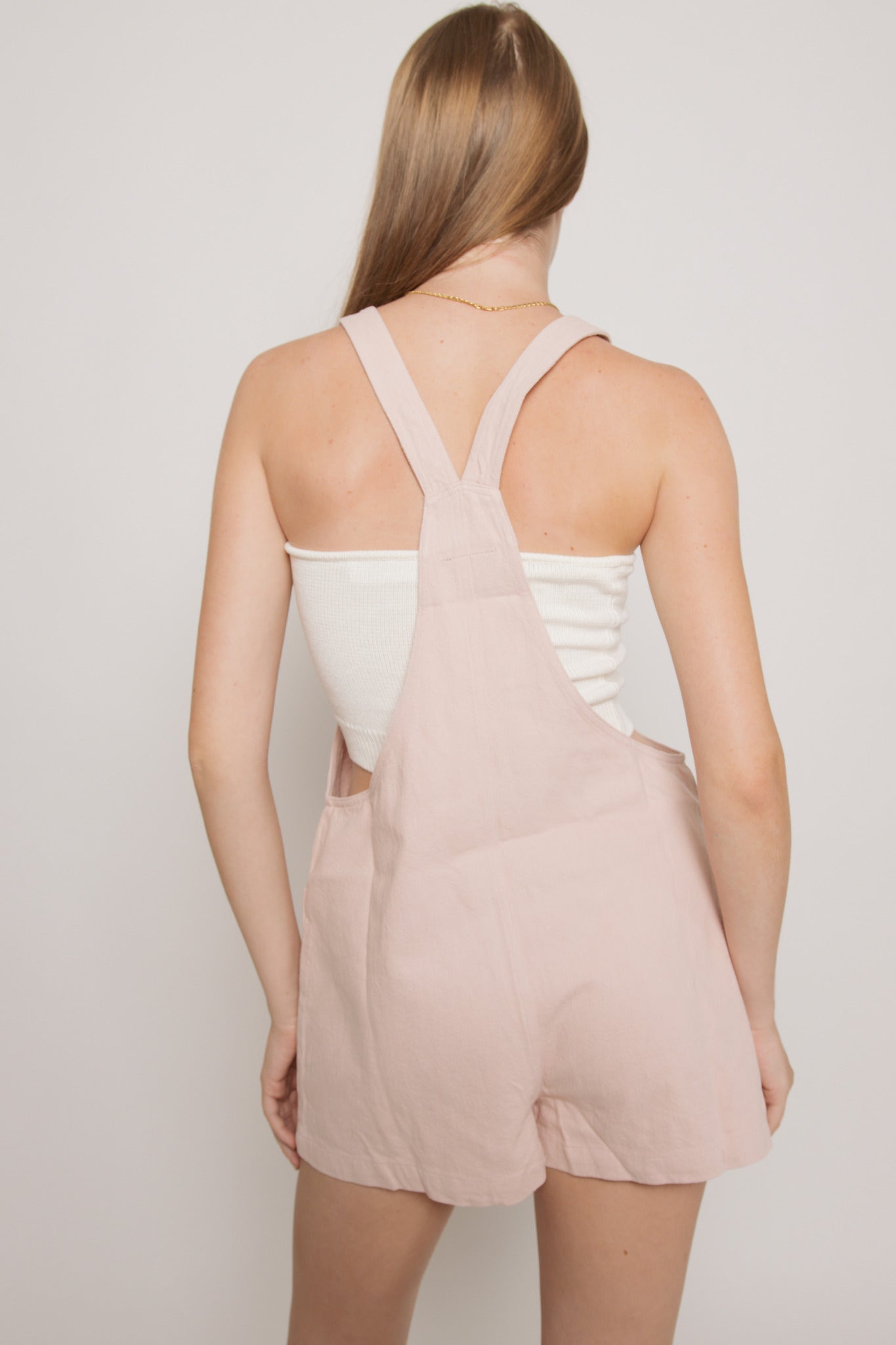 Light Strawberry Cotton Romper
