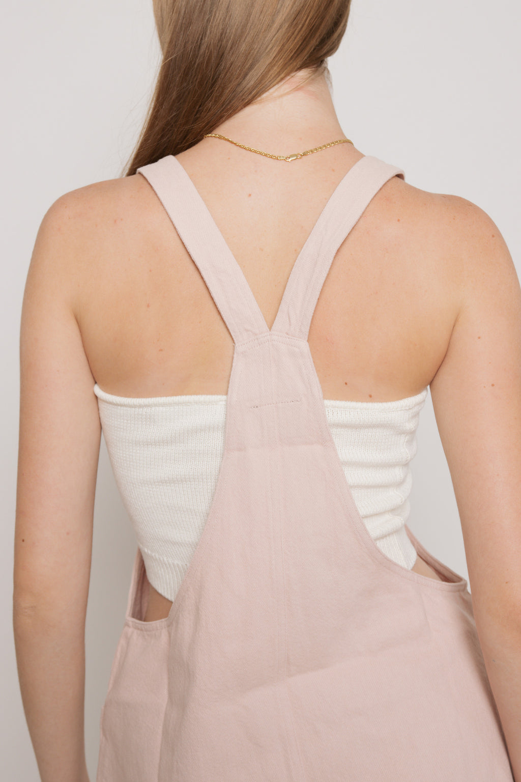 Light Strawberry Cotton Romper