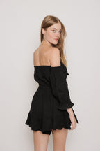 Ibiza Strapless Gauze Romper