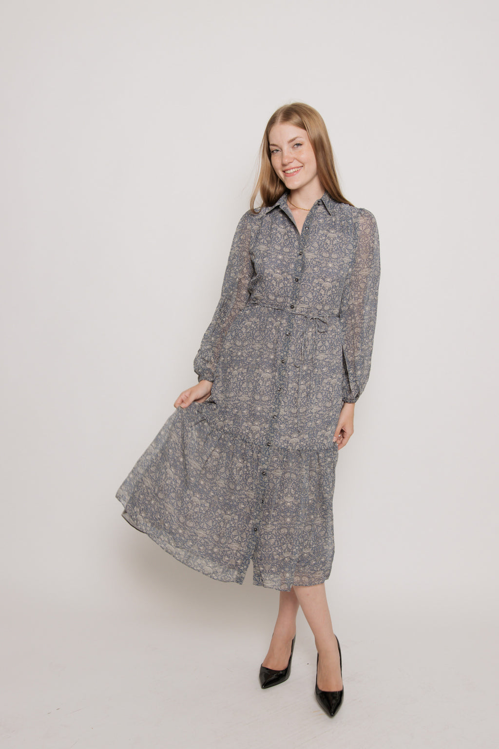 Skye Tiered Midi Dress