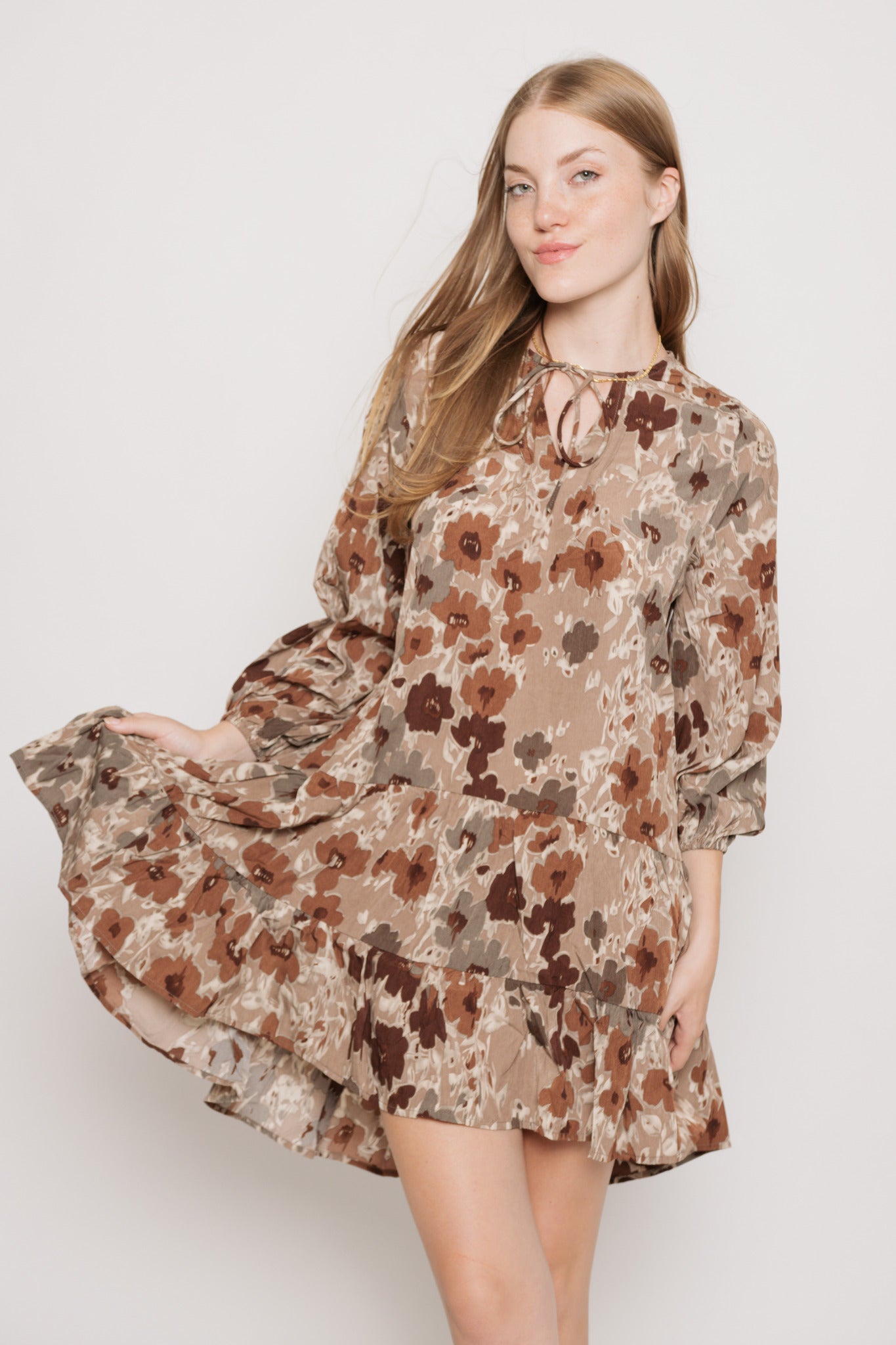 Umber Fall Short Dress