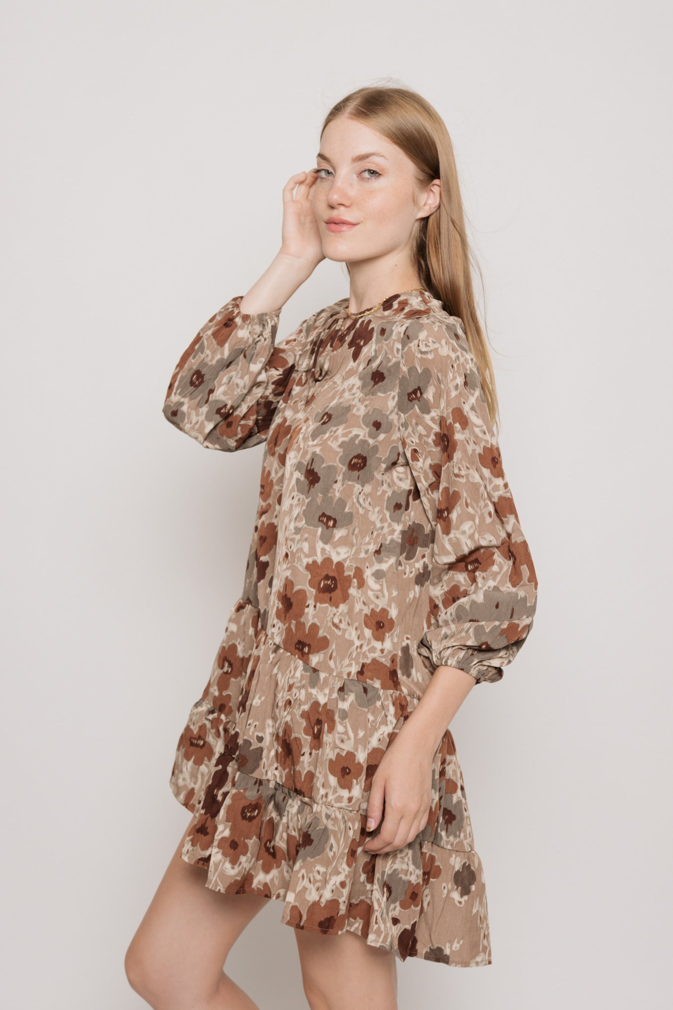 Umber Fall Short Dress