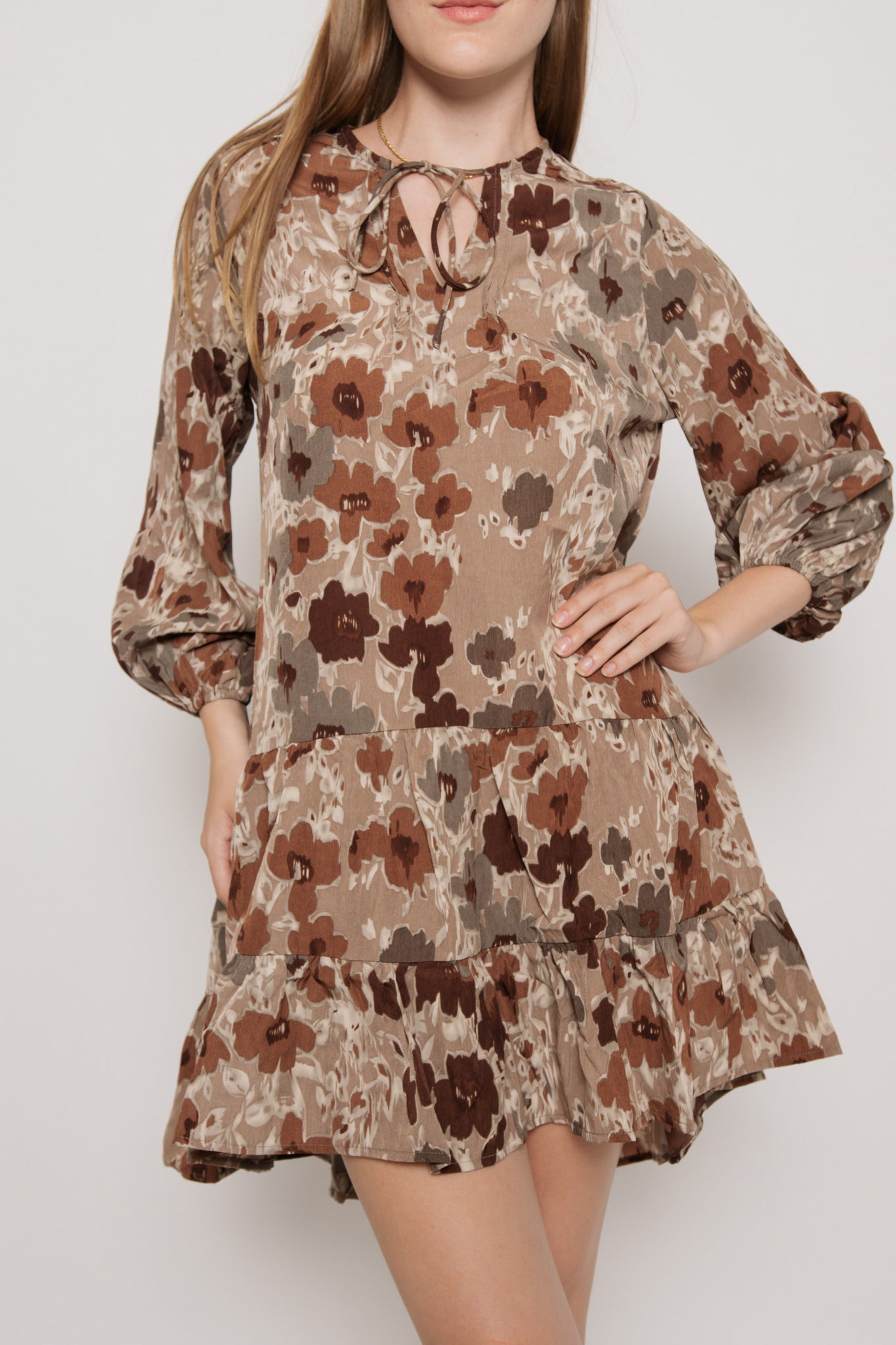 Umber Fall Short Dress